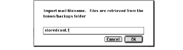User import dialog screenshot